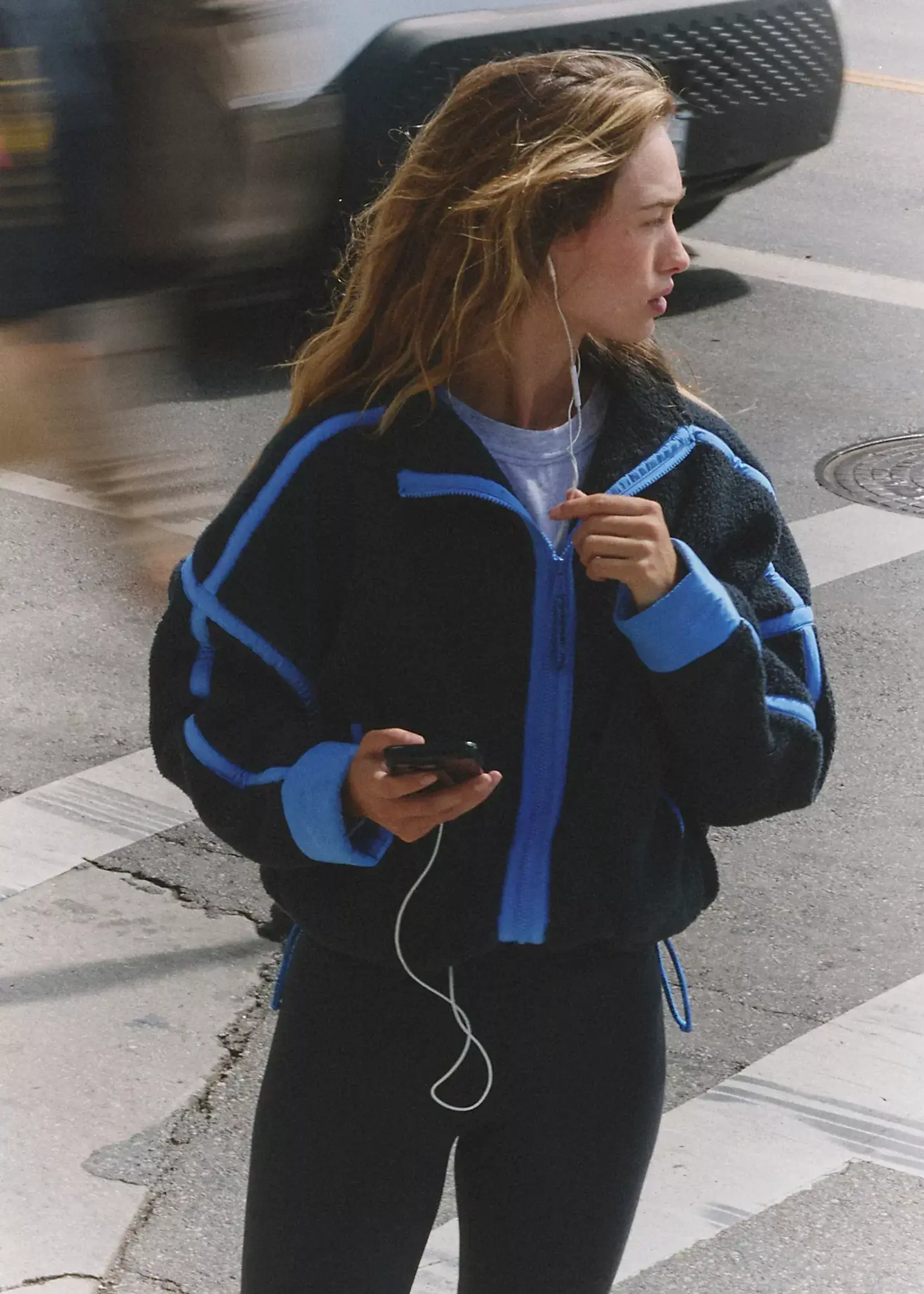 Free People Mountain High Jacket (Black Combo)
