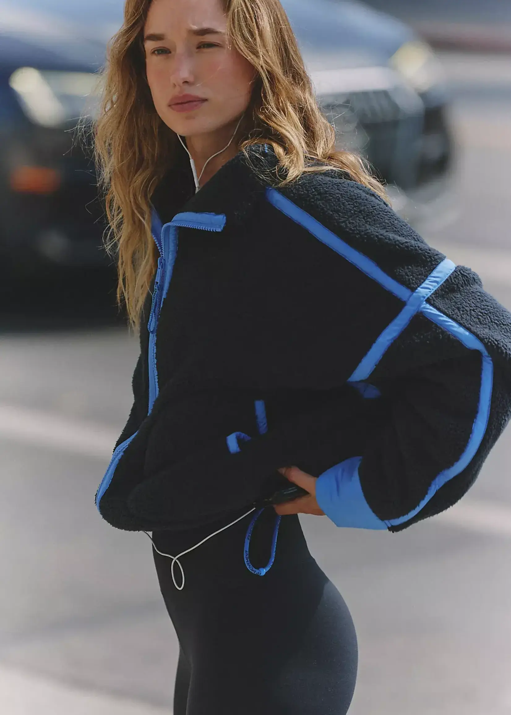 Free People Mountain High Jacket (Black Combo)