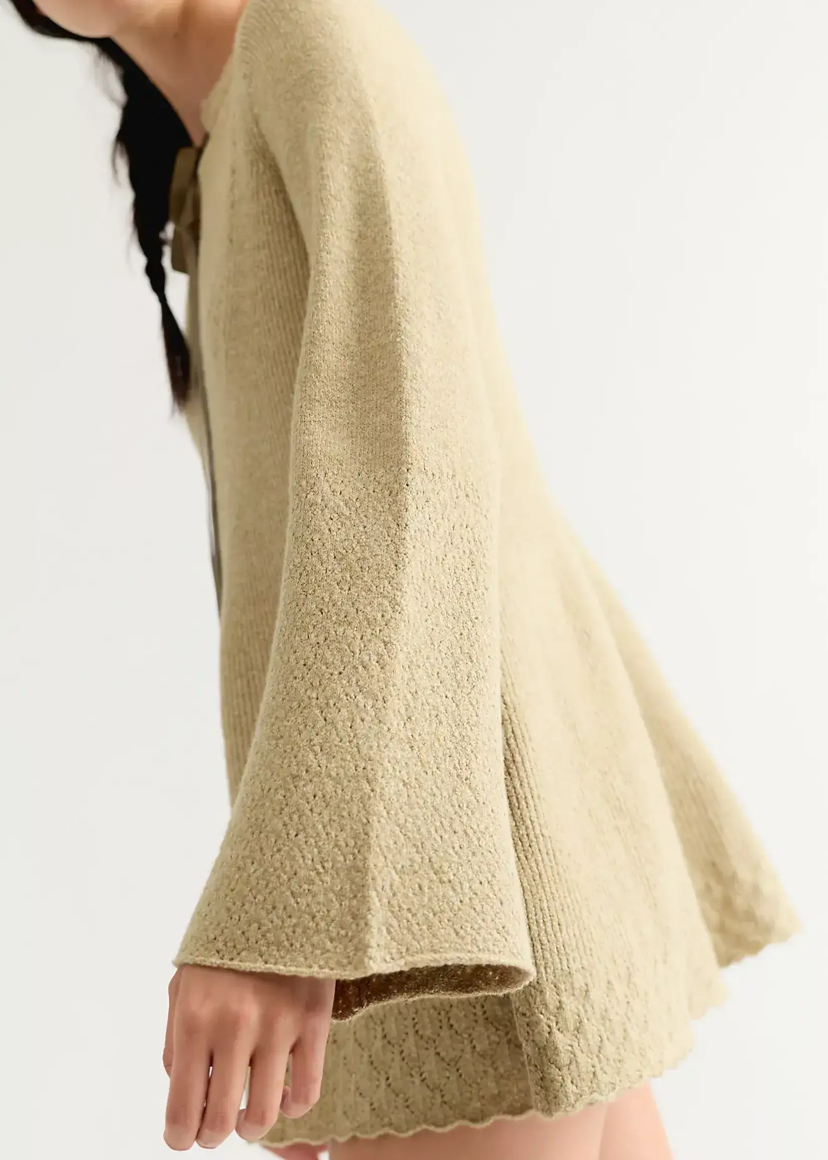 Free People BALI OLD FLAME SWEATER DR / OLIVE TREE HEATHER