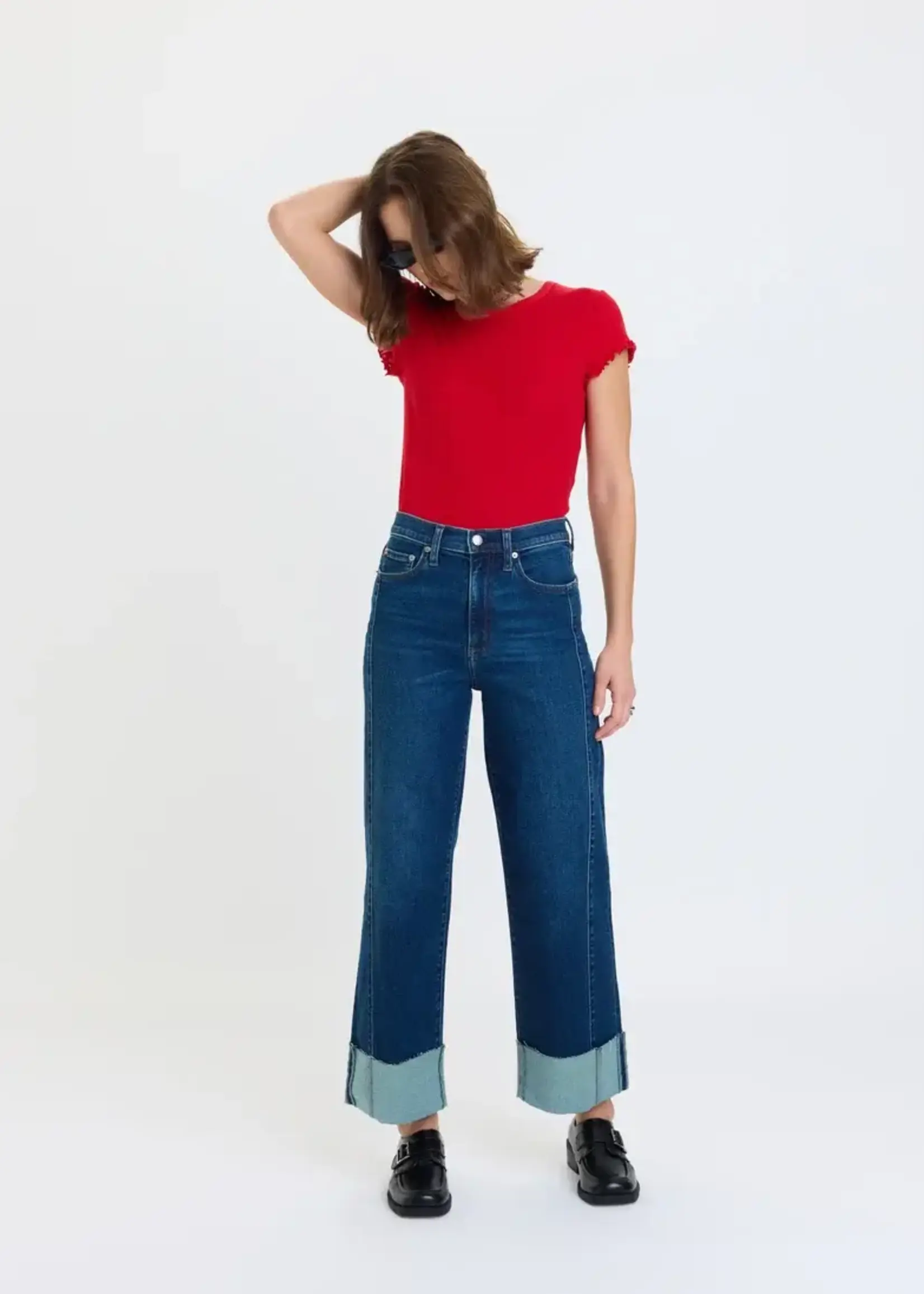 DAZE Pleaser High Rise Wide Ankle  (Slow Motion)
