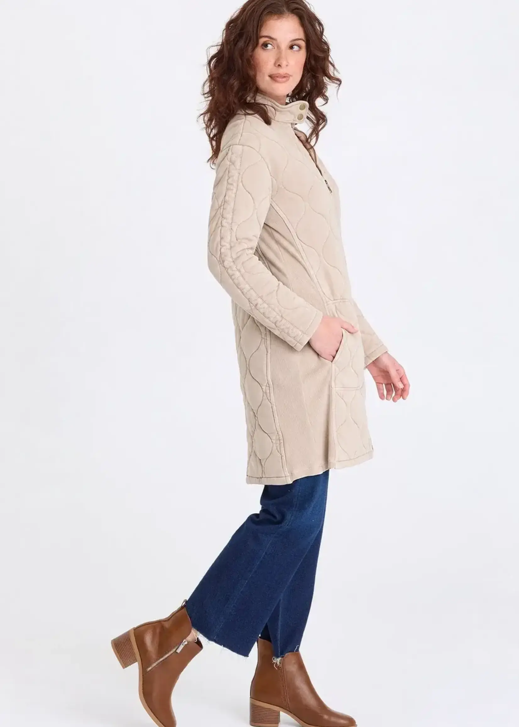 Wearables/XCVI Memphis Long Jacket (Merino Wool Pigment)