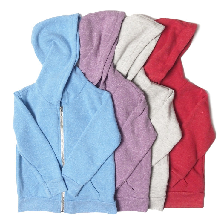Triblend Zip Hoodie Sky