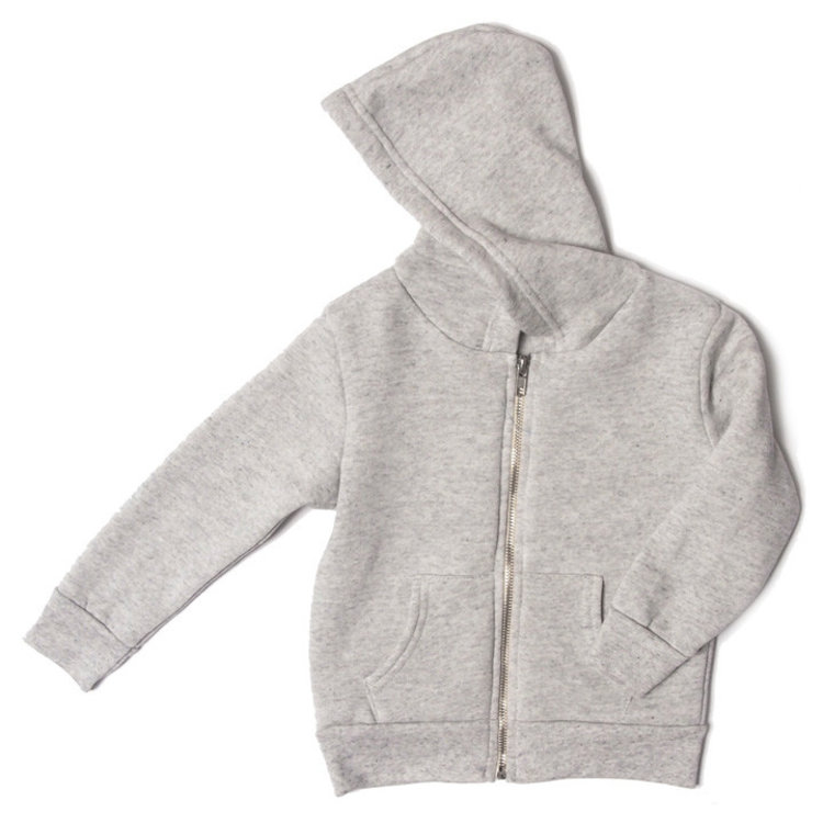 Triblend Zip Hoodie Ash