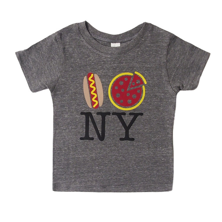 Lucky Wang Pizza NY Tri-Blend Infant Tee