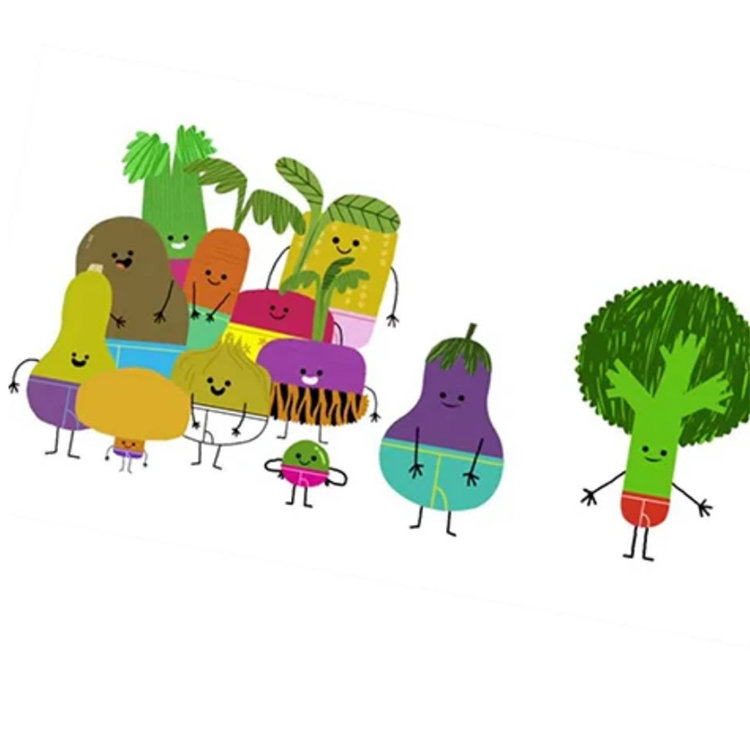 Vegetables in Underwear