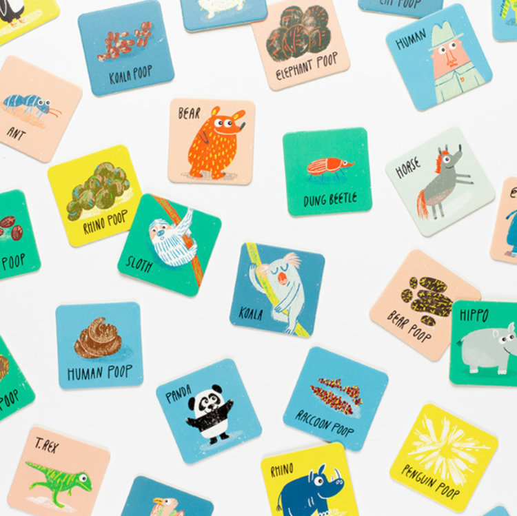 Laurence King Who Pooped? A Matching & Memory Game Cards