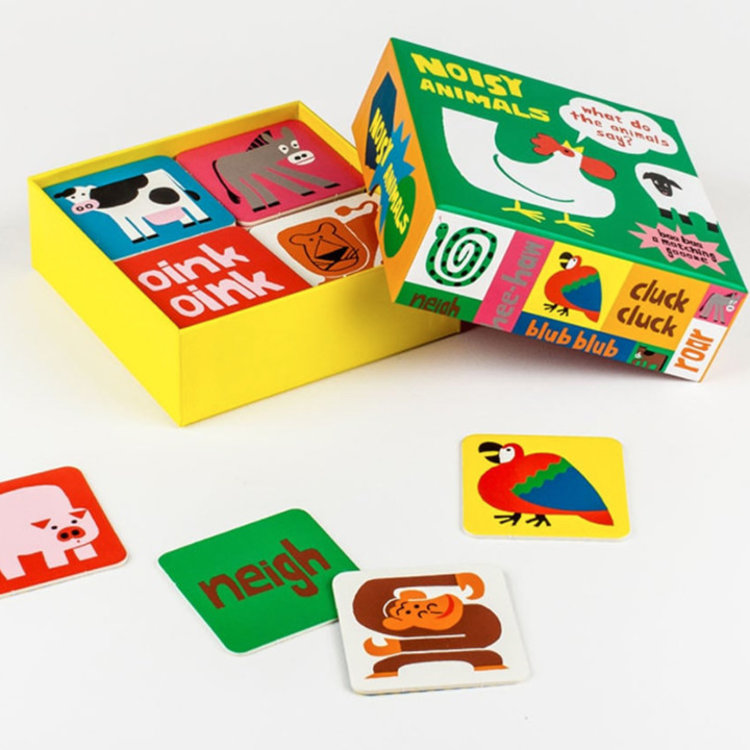 Laurence King Noisy Animals Matching Game Cards