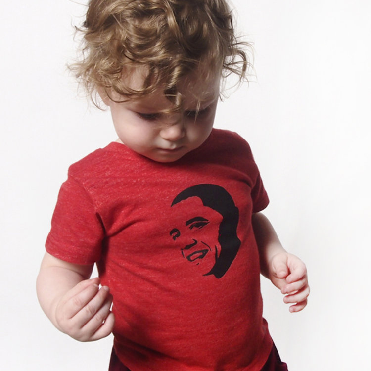 Lucky Wang Obama Tri-Red Infant Tee