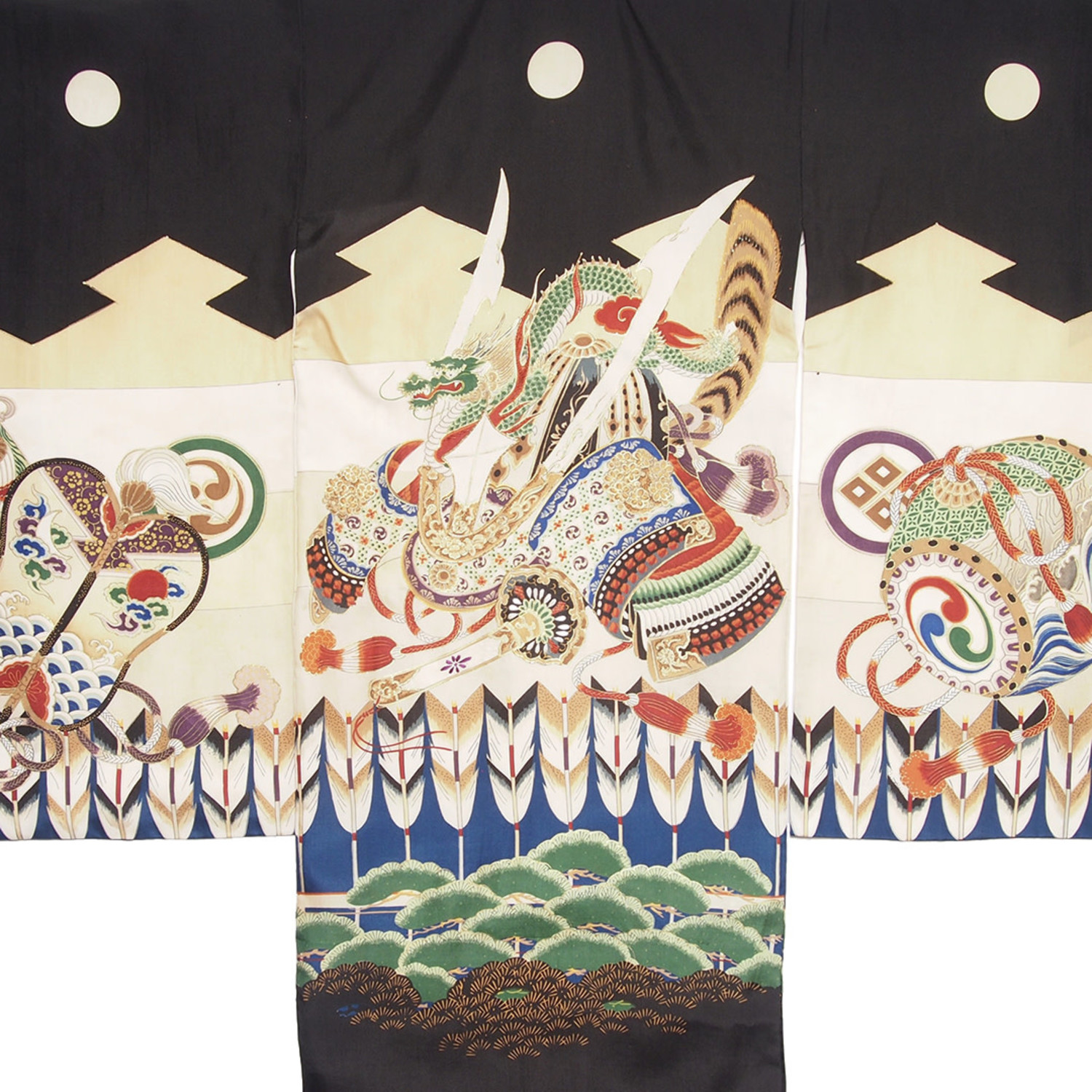 Vintage Kimono Dragon, 3-7 yrs. - Lucky Wang nyc