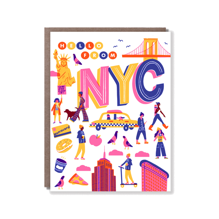 Hello Lucky! Hello From Lucky NYC Card