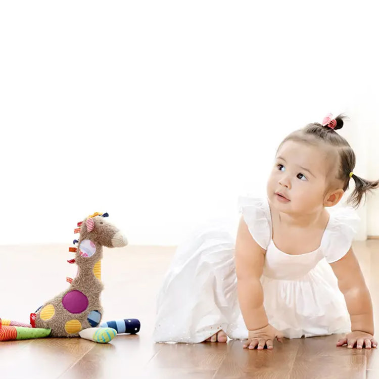 sigikid Patchwork Giraffe Plush Toy