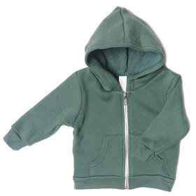 Cotton Blend Infant Hoodie Forest