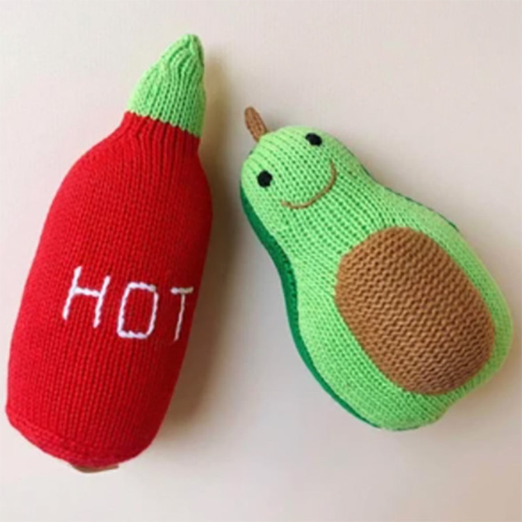 Estella nyc Avocado Rattle