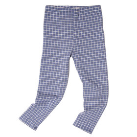 Lucky Wang Mini Grids Steel Blue Leggings