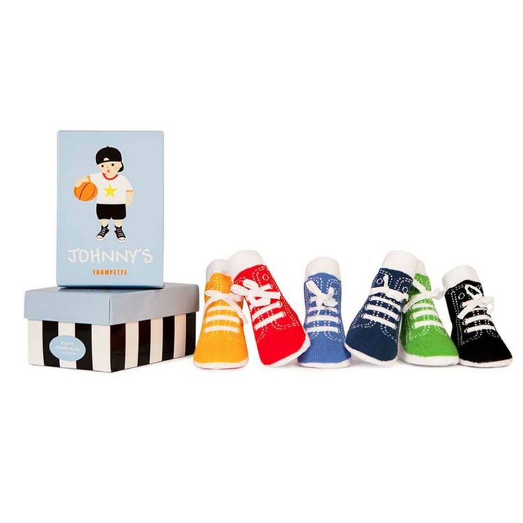 Johnnies Sock Box 0-12m