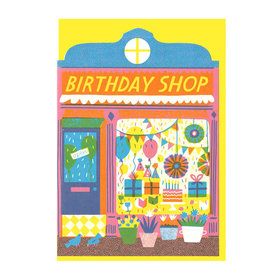 Birthday Shop Die Cut Card