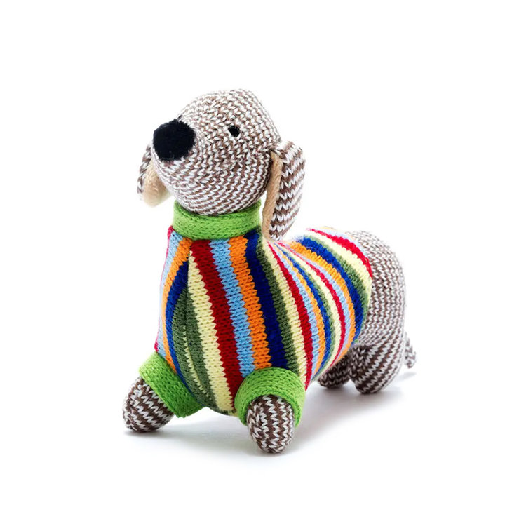 Sausage Dog Baby Rattle