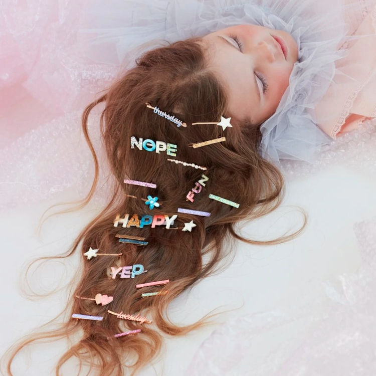 Meri Meri Enamel Week Day Hair Slides