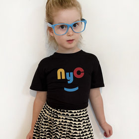 Lucky Wang Red/Yellow NYC Black Tee