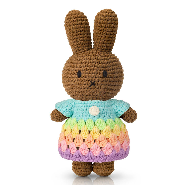 Just Dutch US Melanie Rainbow Dress Pastel Blue