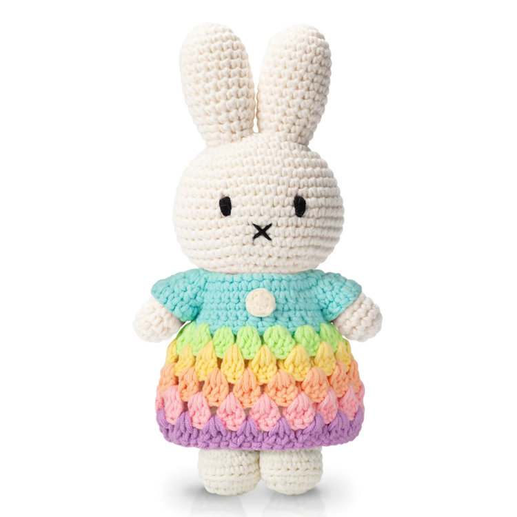 Just Dutch US Miffy Rainbow Dress Pastel Blue