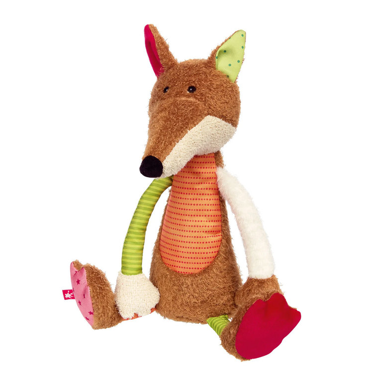 sigikid Patchwork Striped Fox Plush Toy