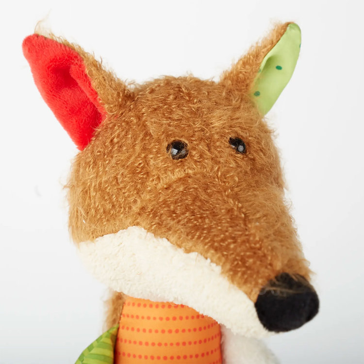 sigikid Patchwork Striped Fox Plush Toy