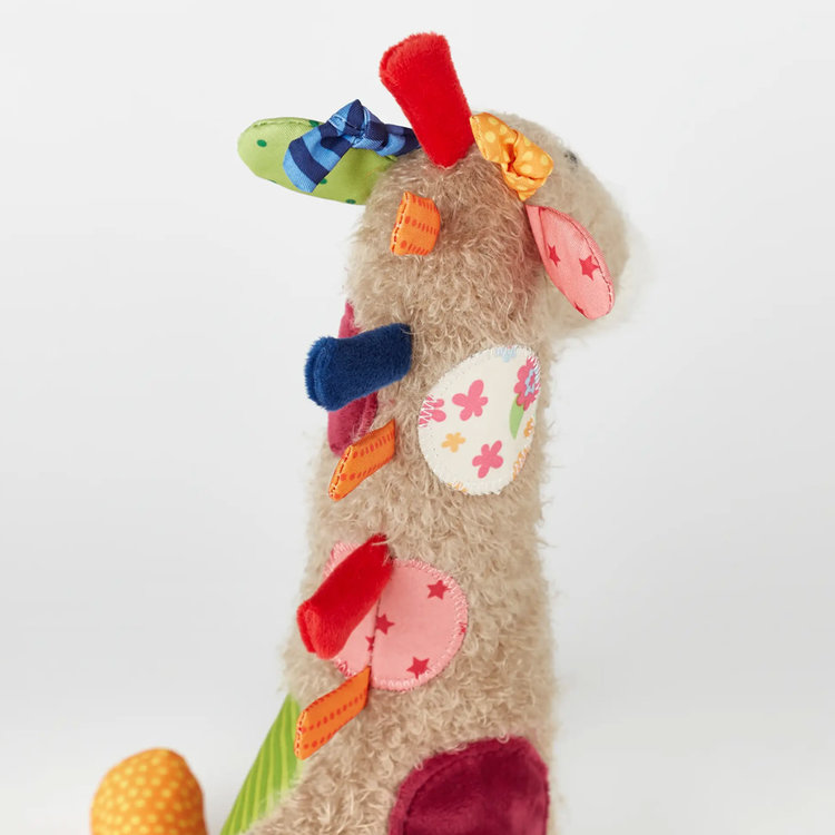 sigikid Patchwork Giraffe Plush Toy