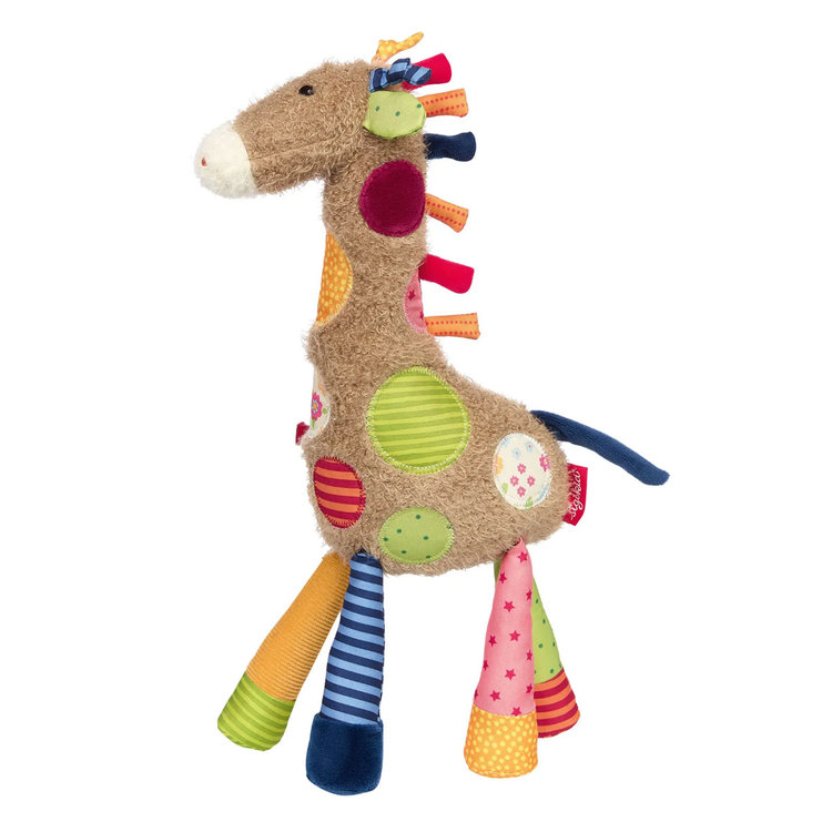 sigikid Patchwork Giraffe Plush Toy
