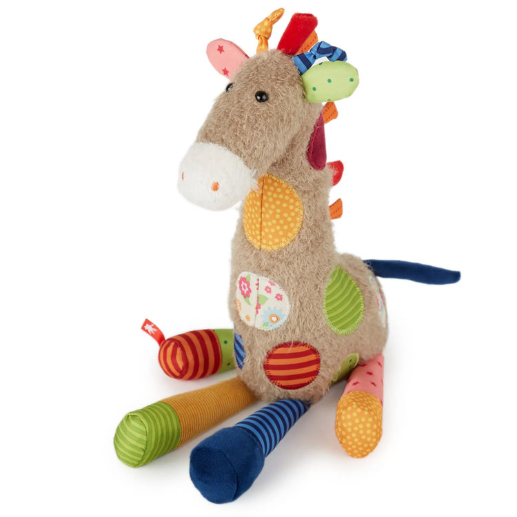 sigikid Patchwork Giraffe Plush Toy