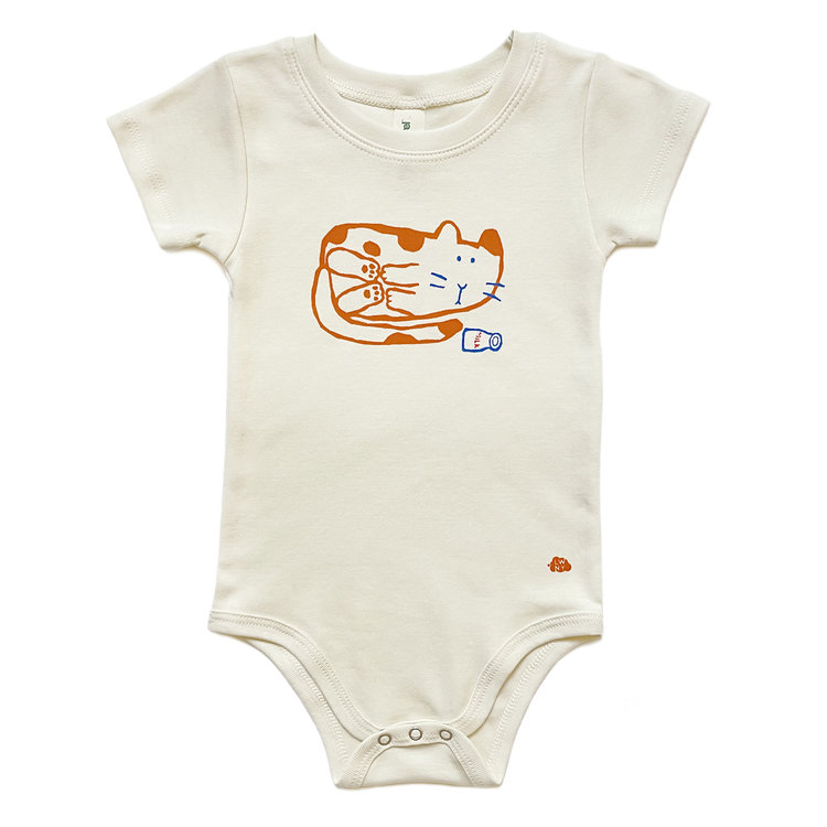 Lucky Wang Cat Organic Onesie