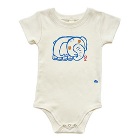 Lucky Wang Elephant Organic Onesie