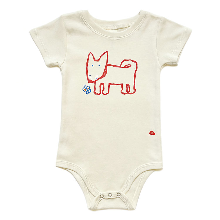 Lucky Wang Dog Organic Onesie