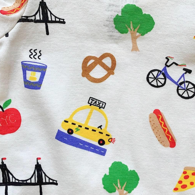 Estella nyc NYC Print Organic Romper