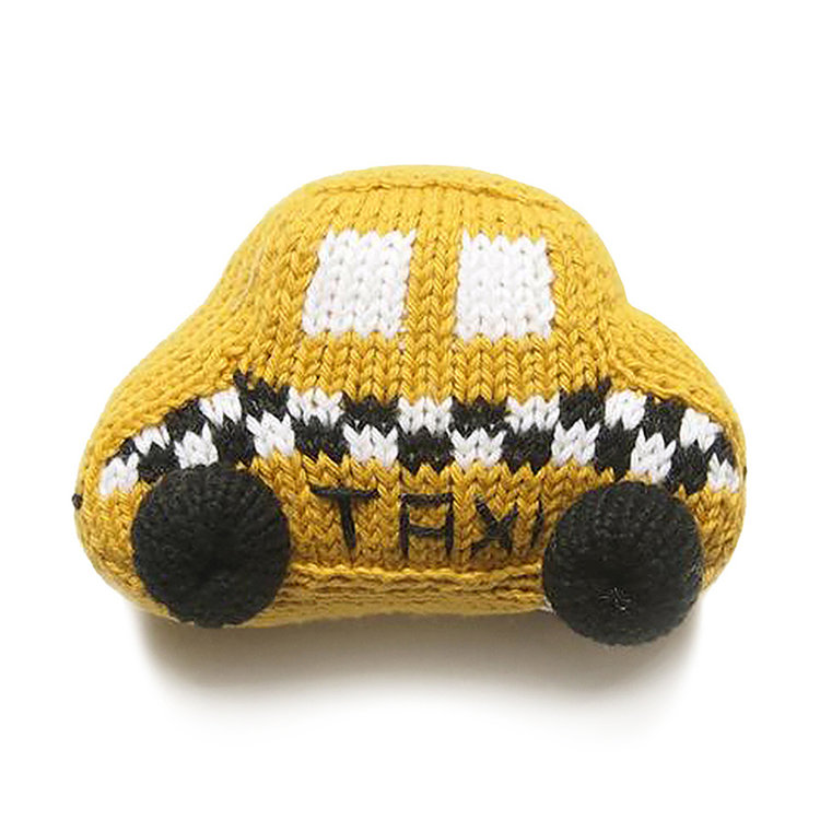 Baby Gift Set:  Pizza NY Onesie 6m, Taxi Rattle, Hello New York