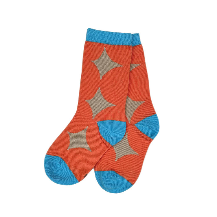 Variis Ltd. Orange Tan Graphic Socks