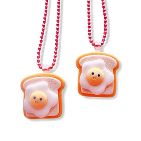 Pop Cutie Toast Kids Necklace 6yrs.+