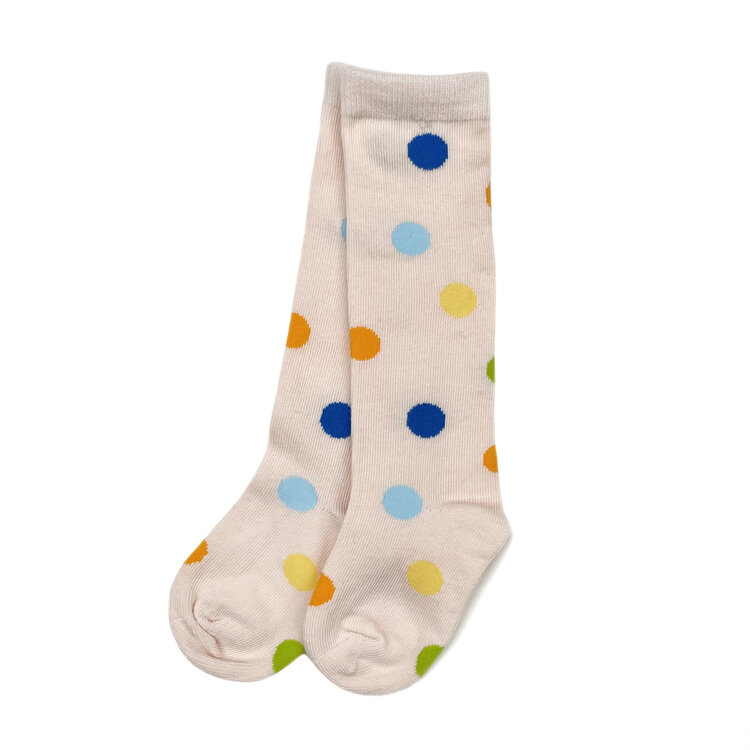 Variis Ltd. Dots Cream Baby Knee High Socks