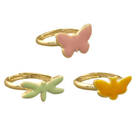 Rings Bee, Butterfly & Dragonfly