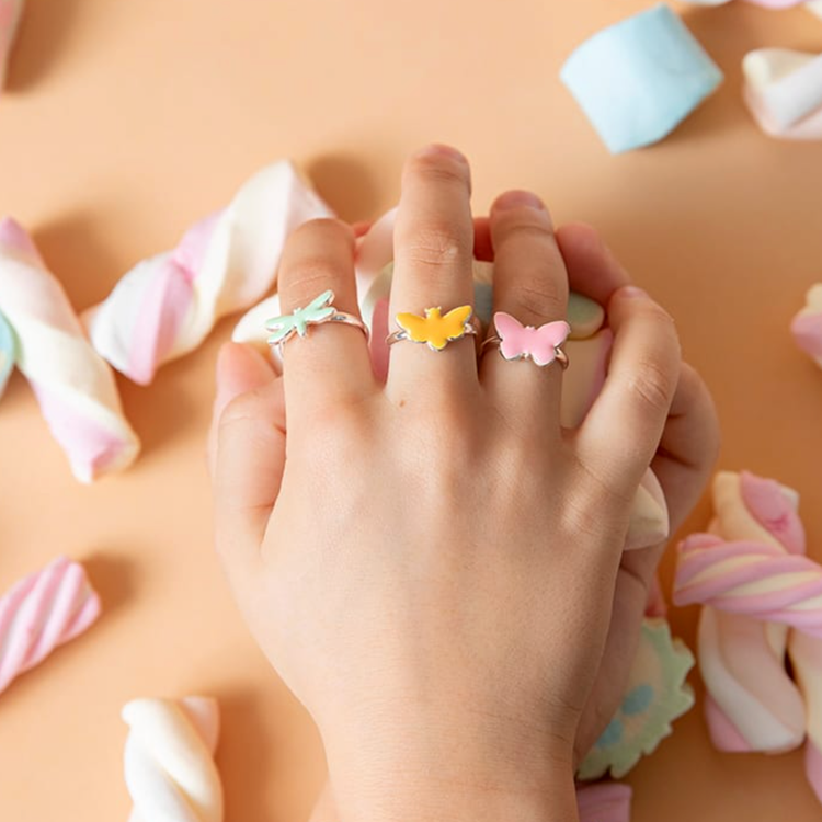 Rings Bee, Butterfly & Dragonfly