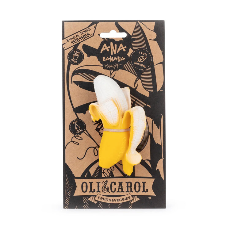 Ana Banana Natural Rubber Teether Toy