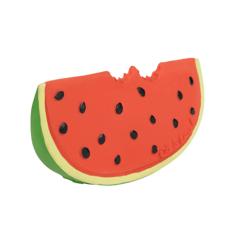 Wally Watermelon Natural Rubber Teether Toy