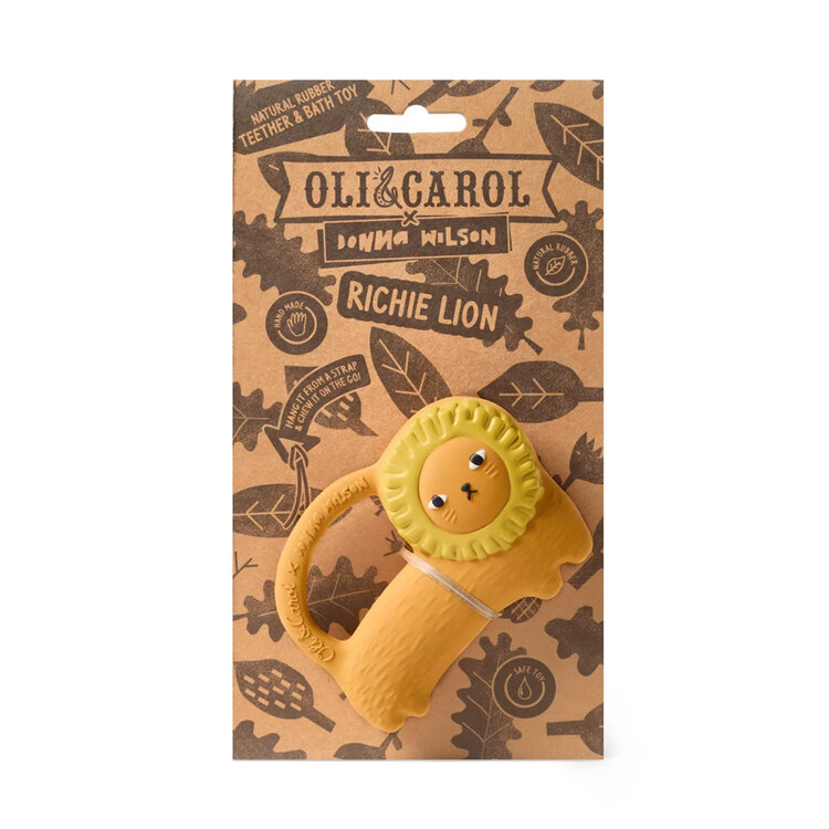Richie Lion Natural Rubber Teether Toy