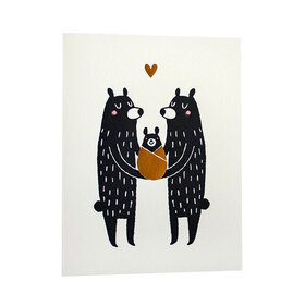 Baby Black Bear Card