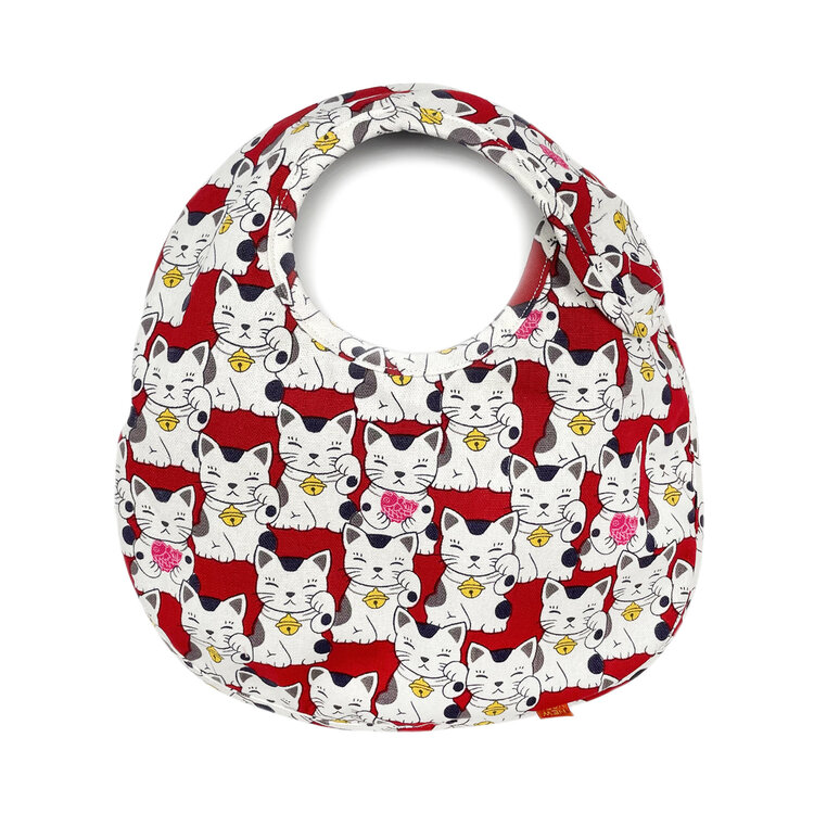 Lucky Wang Bib Lucky Cat Red One Size