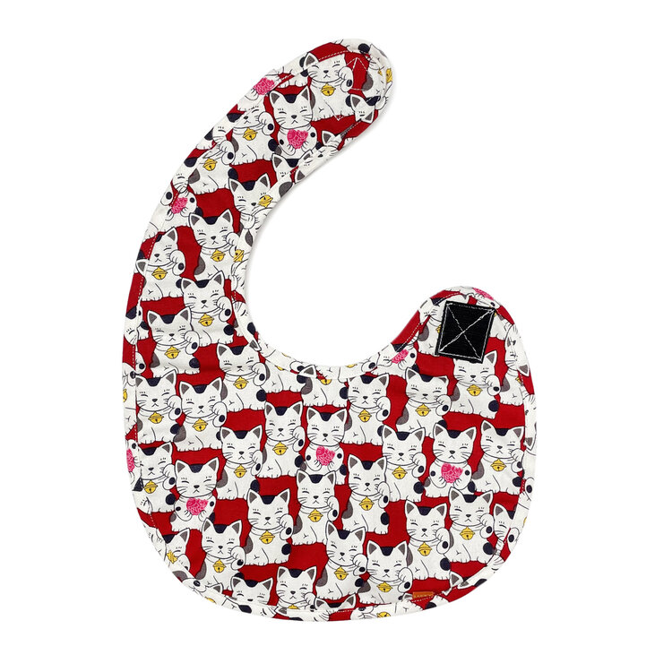 Lucky Wang Bib Lucky Cat Red One Size