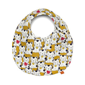 Lucky Wang Bib Lucky Cat Yellow One Size