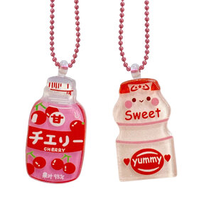Pop Cutie Japanese Drink Kids Necklaces 6yrs.+