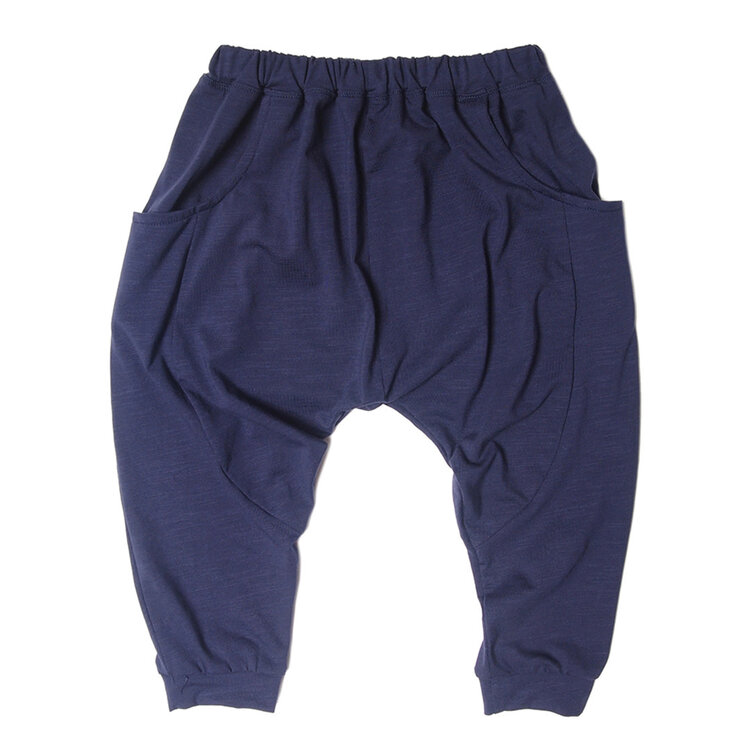 Lucky Wang Sarouel Pants Navy Jersey
