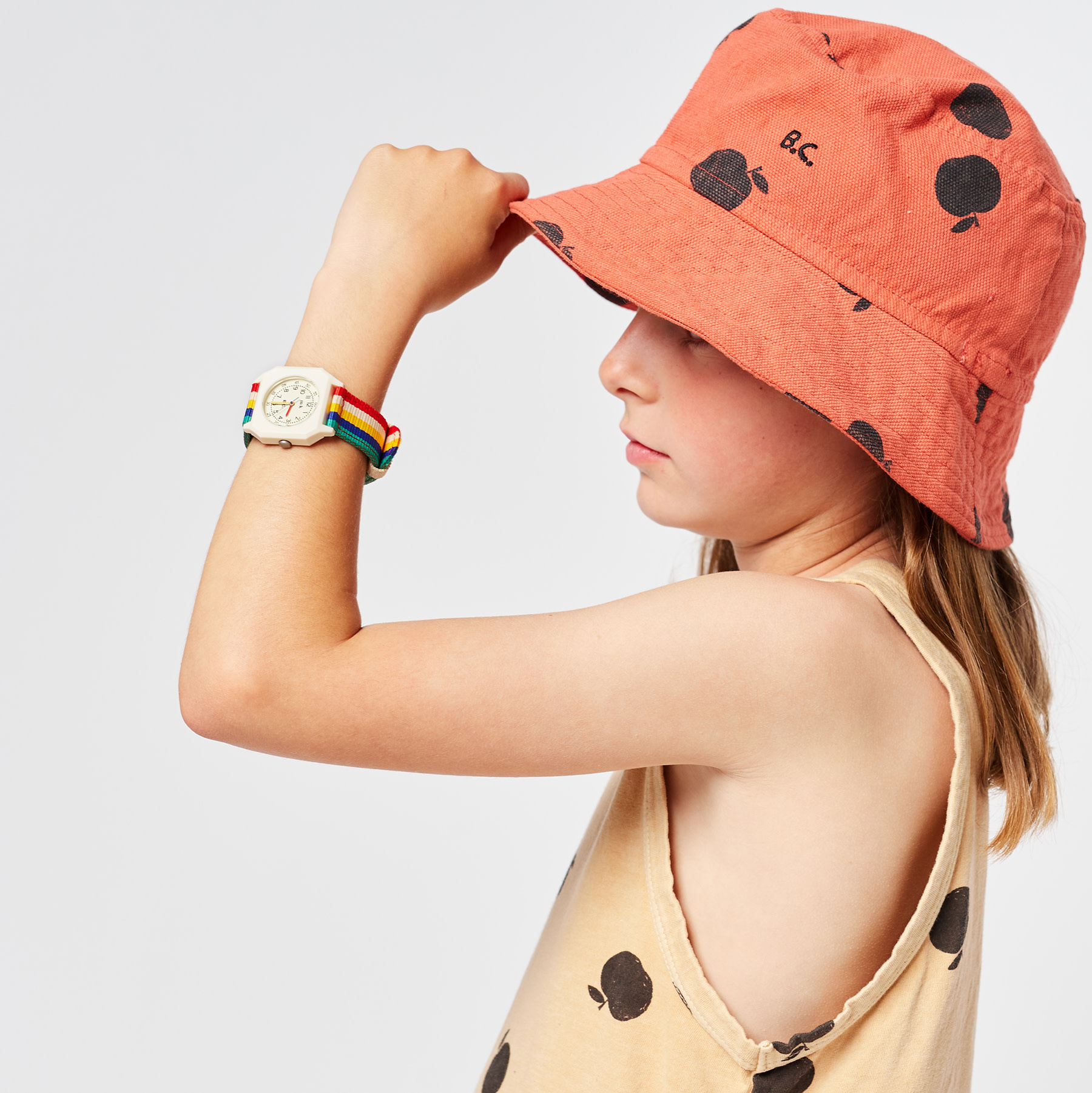 Multicolor Stripes Bobo Choses x Mini Kyomo Watch - Lucky Wang nyc